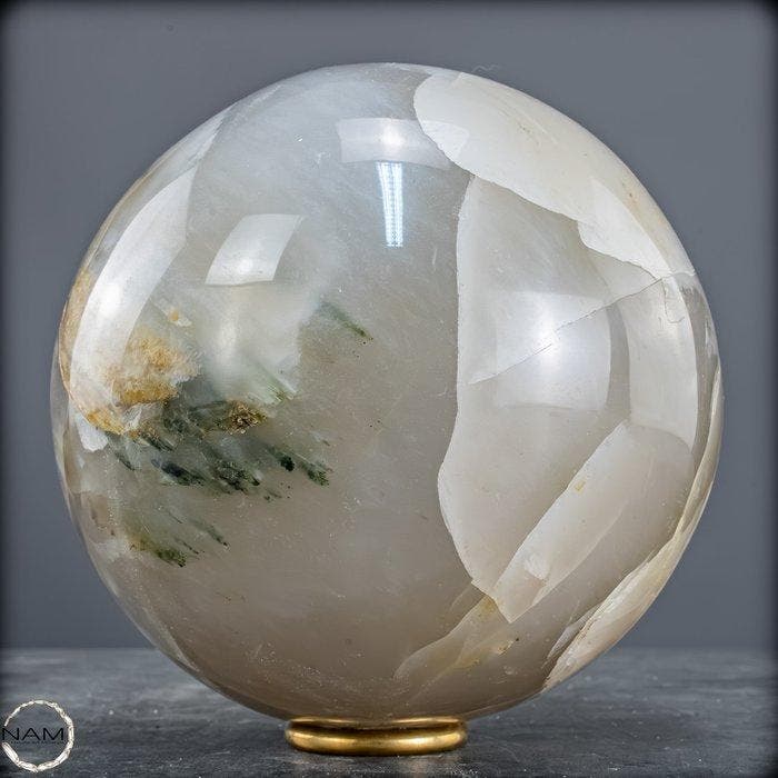 Zeldzaam Natuurlijk Tuin-kwarts Sphere, Brazilië- 4255.92 g, Collections, Minéraux & Fossiles