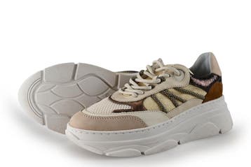 Poelman Sneakers in maat 39 Beige, Kleding | Dames, Poelman, Verzenden, Beige, Zo goed als nieuw