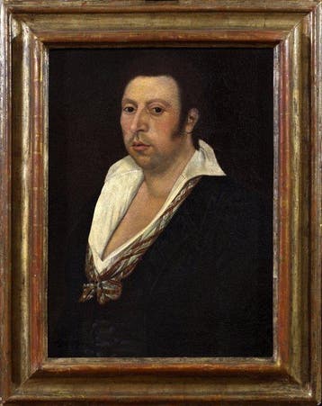 Scuola napoletana (XIX) - Ritratto di gentiluomo