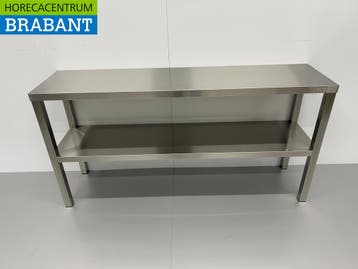 RVS Dubbele Etagère Brug 140 x 35 x 70 cm Horeca, Ophalen of Verzenden, Nieuw in verpakking