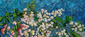 Italiaanse school (XX) - Blossoming Chestnut Branches -