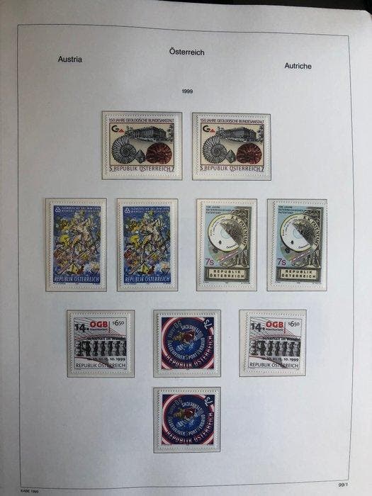 Oostenrijk 1999/2023 - Dubbel aangelegde verzameling:, Timbres & Monnaies, Timbres | Europe | Autriche