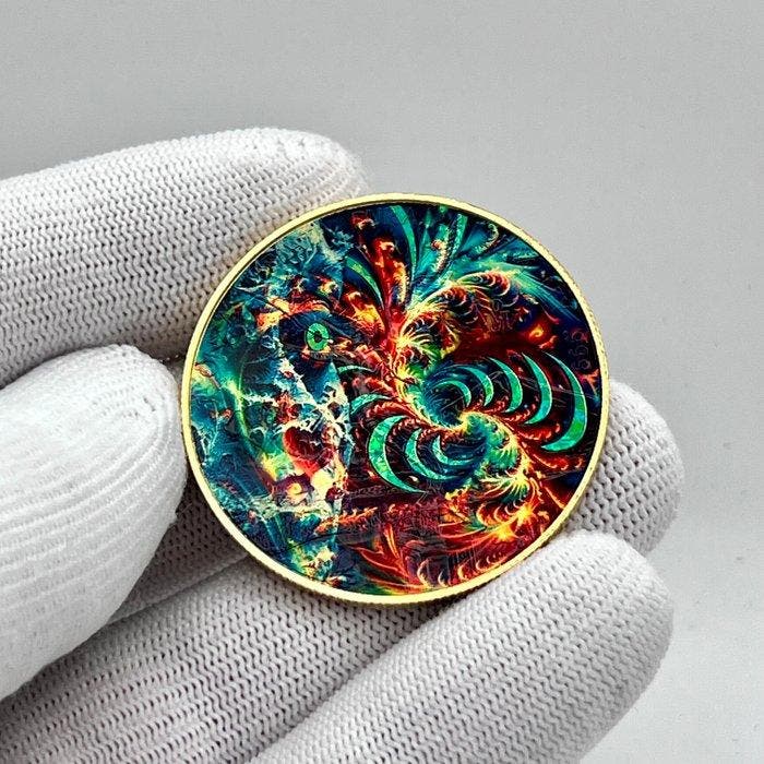 Mexico. 1 Onza 2024 Libertad “Fractal Destiny” – 1 oz Silver, Postzegels en Munten, Munten | Europa | Niet-Euromunten