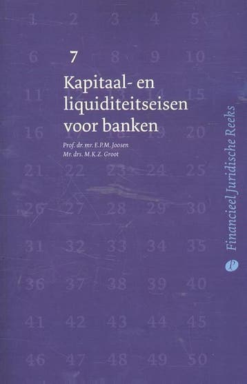 Kapitaal- en liquiditeitseisen voor banken / Financieel, Boeken, Verzenden, Zo goed als nieuw, E.P.M. Joosen