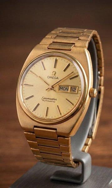 Omega - Vintage Seamaster Automatic Day-Date – Gold-Tone, Nieuw