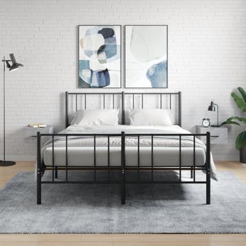 vidaXL Nachtkastjes 2 st wandgemonteerd 35x35x20 cm, Verzenden, Nieuw