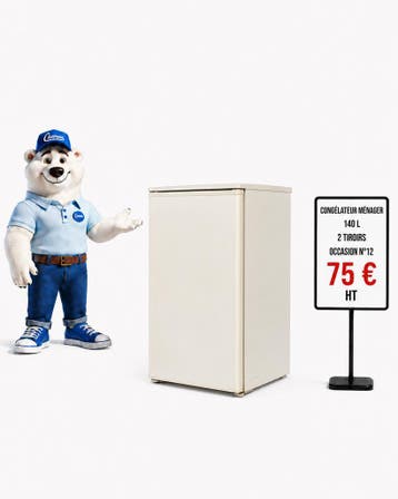 Congélateur ménager compact d’occasion – 140 litres et 2 tir, Electroménager