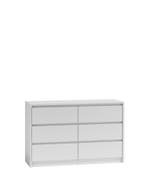 Ladekast 120cm  6 lades  wit (Slaapkamer), Huis en Inrichting, 5 laden of meer, Verzenden, Nieuw, Overige houtsoorten