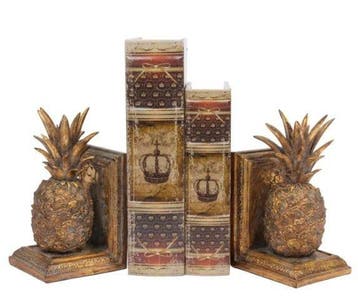 Boekensteunen - Hars - Ananas