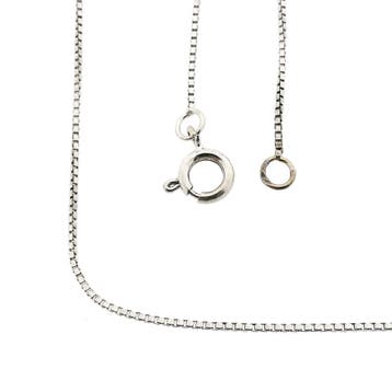 Witgouden Venetiaanse schakelketting, Ophalen of Verzenden