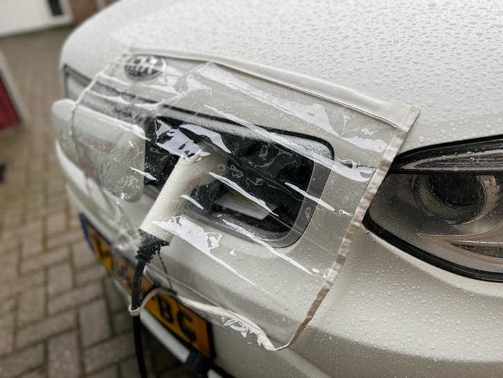 Elektrisch voertuig beschermhoes oplaadkabel, met witte b..., Auto-onderdelen, Carrosserie, Nieuw, Universele onderdelen, Verzenden