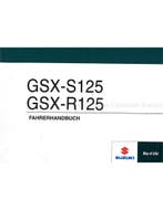 2017 SUZUKI GSX-S125 | GSX-R125 INSTRUCTIEBOEKJE DUITS