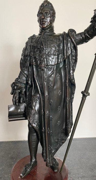 Beeld, Louis Phillipe - 52 cm - Brons, Antiek en Kunst, Antiek | Keramiek en Aardewerk