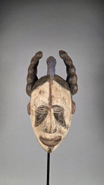 Houten masker - Igbo - Nigeria (Zonder minimumprijs)