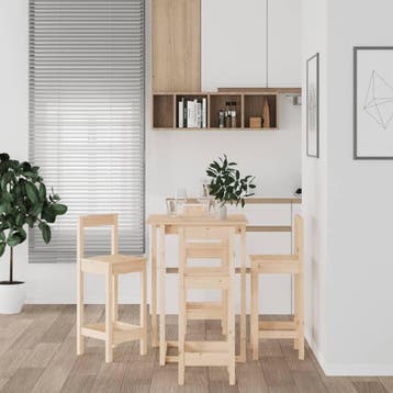 vidaXL 5-delige Barset massief grenenhout, Huis en Inrichting, Verzenden, Nieuw