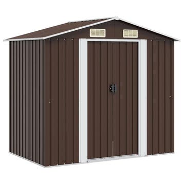 vidaXL Tuinberging 204x132x186 cm staal bruin, Verzenden