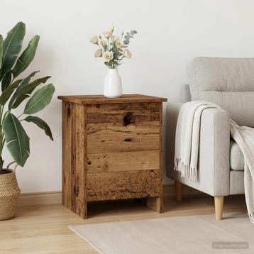 vidaXL Opbergkist Oud hout 40 x 40,5 x 50 cm Bewerkt hout, Verzenden