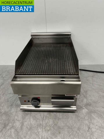 RVS Modular Bakplaat Grillplaat Geribbeld plancha 40 cm 400V, Articles professionnels, Ophalen of Verzenden
