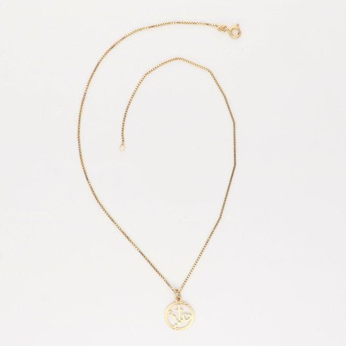 Collier avec pendentif - 14 carats Or jaune, Bijoux, Sacs & Beauté, Bijoux anciens