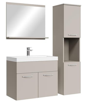 Badkamermeubel Set Montreal 60 x 35 cm - Beige, Maison & Meubles, Verzenden