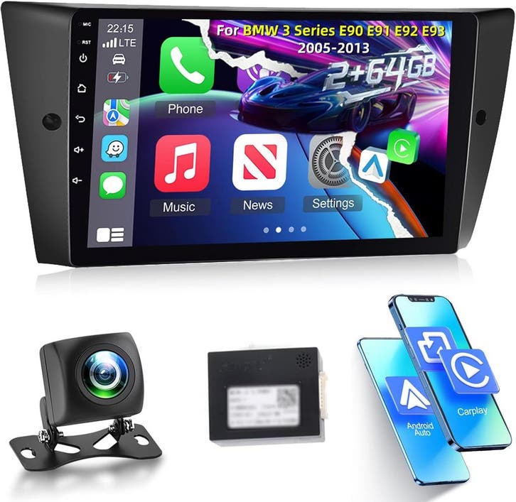 BMW 3 Serie Android Radio 9 | 59% korting, retour deal, Auto diversen, Autoradio's, Gebruikt, Verzenden