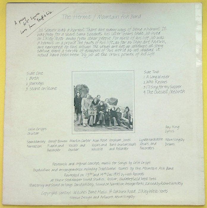 Mountain Ash Band - The Hermit (UK 1976 1st pressing LP) -, Cd's en Dvd's, Vinyl Singles