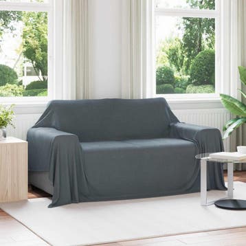 vidaXL Dekentjes 6 st Donkergrijs 280 x 210 cm 4.88 kg, Verzenden