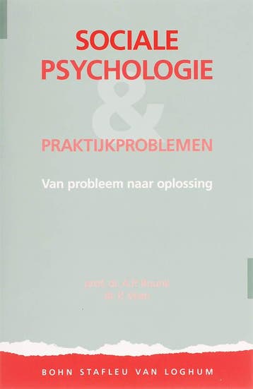 Sociale psychologie en praktijkproblemen 9789031317653, Verzenden, A.P. Buunk