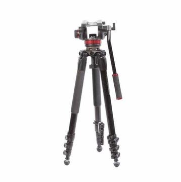 Manfrotto MVT535AQ Aluminium Video Statief Kit, Ophalen of Verzenden