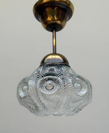 Lampe à suspendre - Laiton, Verre