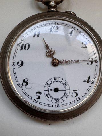 Vintage Antique Pocket Watch – ARGENTAN Pocket Case -, Nieuw