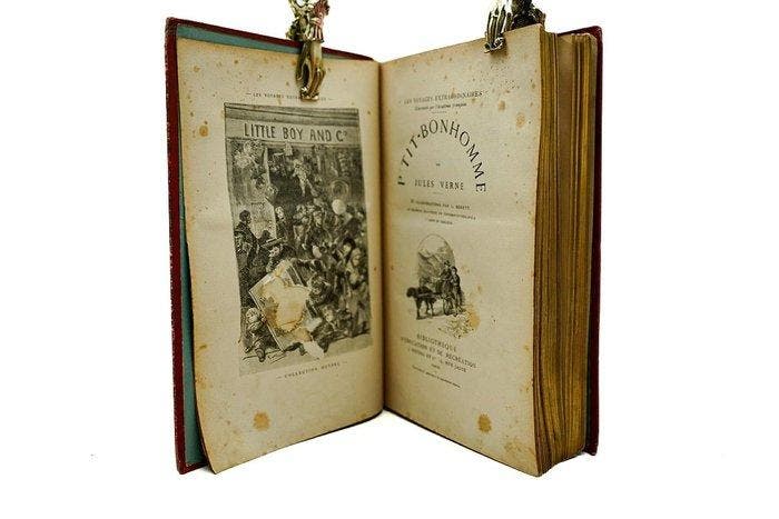 Jules Verne / L. Benett - Ptit-bonhomme - 1893, Antiquités & Art, Antiquités | Livres & Manuscrits