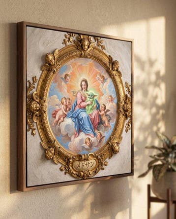 MEDSAN - La Vierge à lEnfant Grogu () - UNIQUE WORK