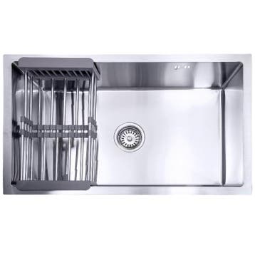 Lendo Online Spoelbak 74×44 cm Zilver RVS – Met Droogrek, Verzenden, Nieuw