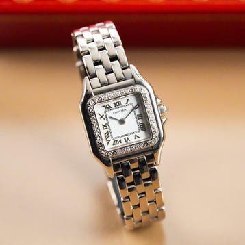 Cartier - Ladies Panthere 18k White Gold Diamond Bezel -, Nieuw