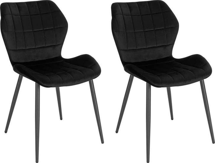 2x eetkamerstoel / keukenstoel / kuipstoel - stoffen, Maison & Meubles, Chaises, Envoi