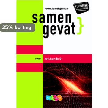 Samengevat Wiskunde B Vwo / Vwo 9789006078800 P. Thiel, Verzenden, P. Thiel