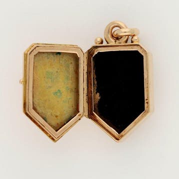 Pendentif - 14 carats Or rose Perle