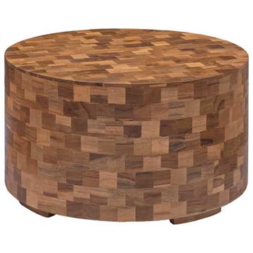 vidaXL Salontafel 60x60x35 cm massief teakhout, Verzenden, Nieuw
