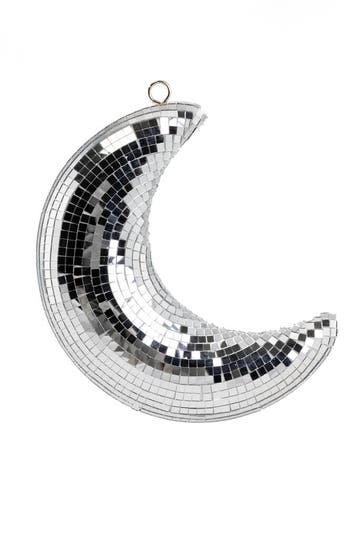 KIMU® Maan 21 cm Spiegeltjes Zilver Maantje Slapen Raamhange, Ophalen of Verzenden, Nieuw