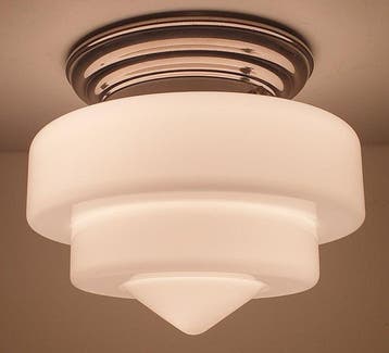 Plafondlamp - Opaline glas
