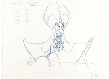 Walt Disney - Originele animatietekening van Jafar (1992) -, Nieuw