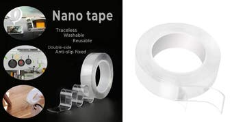 Set van 4 rollen dubbelzijdige nanotape (breedte: 30 mm, le, Verzenden, Nieuw