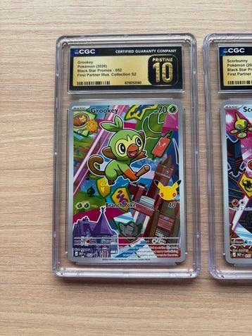 Pokémon - 3 Graded card - First Partner Illustration