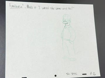 Gracie Films - Originele animatietekening van Homer Simpson,, Cd's en Dvd's, Nieuw in verpakking