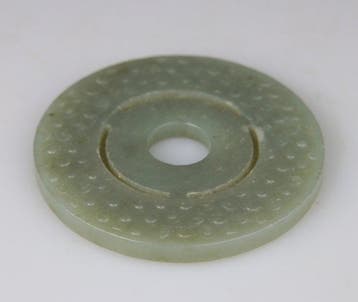 Disc Bi - Hanger Plaquette - Sculptuur - Roest en Celadon -, Antiek en Kunst