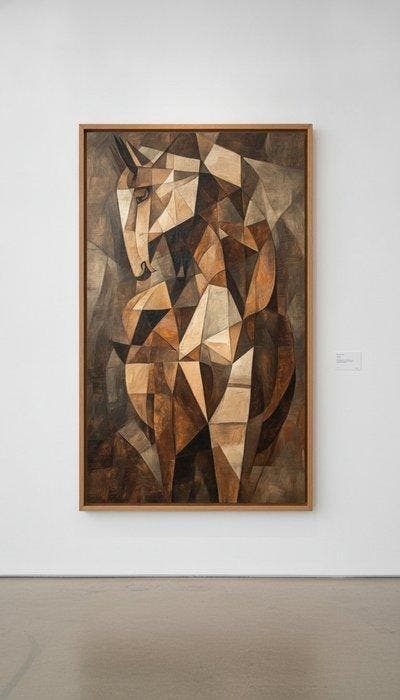 Alwwa Roma - Centaura Cubista - XXL - Edición Única, Antiquités & Art, Art | Peinture | Moderne