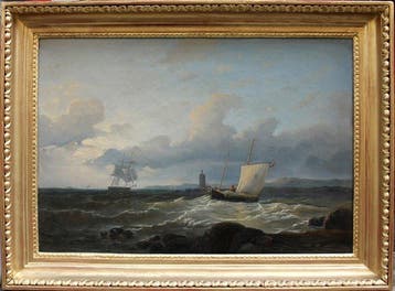 Abraham Hulk (1813-1897), Attributed to - Sailing off the