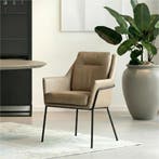 Leren eetkamerstoel Mix - Granada Taupe (taupe/bruin) -, Ophalen of Verzenden