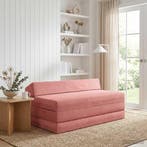 vidaXL Vouwbare Sofa Bed Roze 120 x 60 x 49 cm Stof, Verzenden
